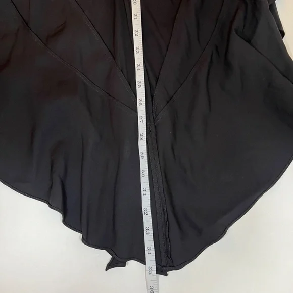 Zara Women Black Layered One Shoulder Dress Size Small - Picture 13 of 13